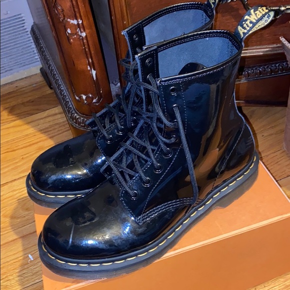 Black Patent Leather Dr Martens - Picture 3 of 5